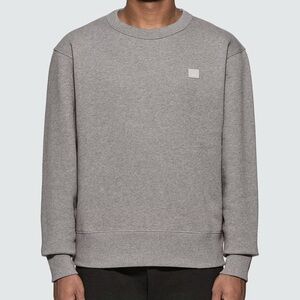 Acne Men's Light Gray Crewneck Sweater